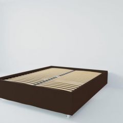 Кровать Подиум с ортопедическим основанием 1600 (экокожа коричневая) в Покачах - pokachi.mebel24.online | фото 2