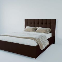 Кровать Венеция без основания 1200 (экокожа коричневая) в Покачах - pokachi.mebel24.online | фото