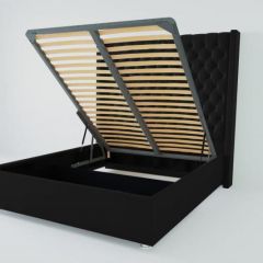 Кровать Версаль ЛЮКС с ПМ 800 (экокожа кольт ч) в Покачах - pokachi.mebel24.online | фото 2