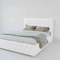 Кровать Версаль 1800 без основания (экокожа белый) в Покачах - pokachi.mebel24.online | фото