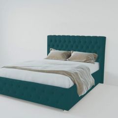 Кровать Версаль 1600 без основания (велюр бирюзовый) в Покачах - pokachi.mebel24.online | фото