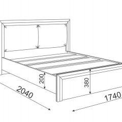 Кровать 1.6 Глэдис М31 с настилом и мягкой частью (ЯШС/Белый) в Покачах - pokachi.mebel24.online | фото 3