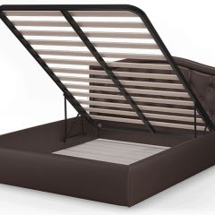 Кровать Стелла 1200*2000 NEO 10 (темно-коричневый) в Покачах - pokachi.mebel24.online | фото 4
