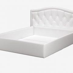 Кровать Стелла 1200 + Основание (Vega white) Белый в Покачах - pokachi.mebel24.online | фото 2