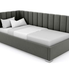 Кровать угловая Хлоя интерьерная +основание (90х200) в Покачах - pokachi.mebel24.online | фото 4
