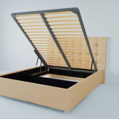 Кровать Венеция с ПМ 800 (экокожа бежевая) в Покачах - pokachi.mebel24.online | фото