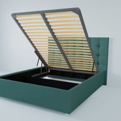 Кровать Венеция с ПМ 900 (велюр бирюзовый) в Покачах - pokachi.mebel24.online | фото