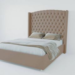 Кровать Версаль ЛЮКС с ПМ 1200 (велюр темно-серый) в Покачах - pokachi.mebel24.online | фото