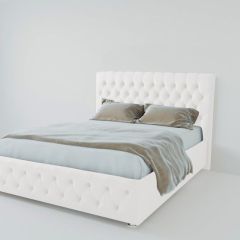 Кровать Версаль с ПМ 1200 (экокожа белая) в Покачах - pokachi.mebel24.online | фото