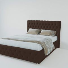 Кровать Версаль с ПМ 800 (экокожа коричневая) в Покачах - pokachi.mebel24.online | фото 1