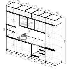 Кухонный гарнитур Адажио люкс 3000 мм в Покачах - pokachi.mebel24.online | фото 2