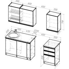 Кухонный гарнитур Адажио стандарт 1600 мм в Покачах - pokachi.mebel24.online | фото 2