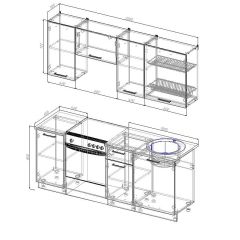 Кухонный гарнитур Лада 2000 (Стол. 26мм) в Покачах - pokachi.mebel24.online | фото 2