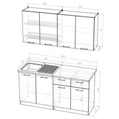 Кухонный гарнитур Лариса стандарт 2 1600 мм в Покачах - pokachi.mebel24.online | фото 2