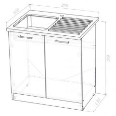 Кухонный гарнитур Лариса стандарт 2 1600 мм в Покачах - pokachi.mebel24.online | фото 12