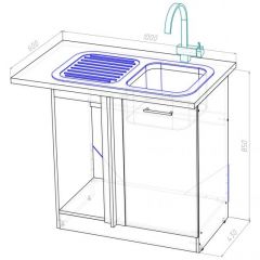 Кухонный гарнитур Ноктюрн мега прайм 1500х2700 мм в Покачах - pokachi.mebel24.online | фото 19