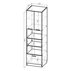 Кухонный гарнитур Ноктюрн оптима 1800х2400 мм в Покачах - pokachi.mebel24.online | фото 11