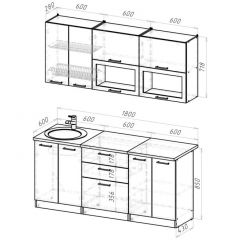 Кухонный гарнитур Паола макси 1800 мм в Покачах - pokachi.mebel24.online | фото 2