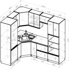 Кухонный гарнитур Равенна оптима 1800х2400 мм в Покачах - pokachi.mebel24.online | фото 2
