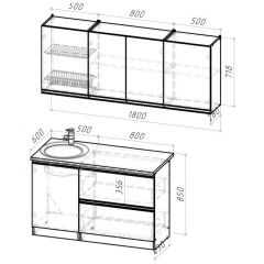 Кухонный гарнитур Симфония макси 1800 мм в Покачах - pokachi.mebel24.online | фото 2