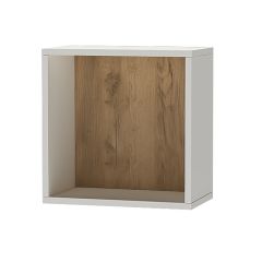 Квадро ПЛ-1 Полка (ЛДСП миндаль/дуб крафт золотой) в Покачах - pokachi.mebel24.online | фото