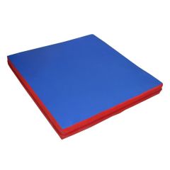 Мат гимнастический 1х1х0,05м цв. красный-синий в Покачах - pokachi.mebel24.online | фото