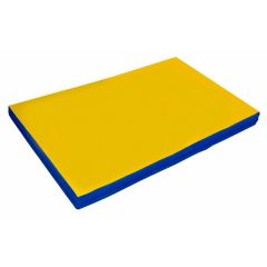 Мат гимнастический 2х1х0,1м цв. синий-желтый в Покачах - pokachi.mebel24.online | фото