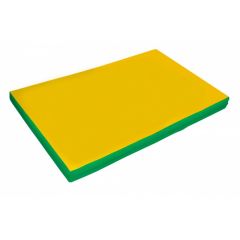 Мат гимнастический 2х1х0,1м цв. зеленый-желтый в Покачах - pokachi.mebel24.online | фото 1