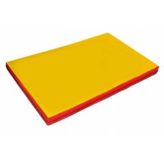 Мат гимнастический 2х1х0,05м цв. красный-желтый в Покачах - pokachi.mebel24.online | фото 1