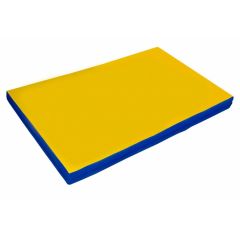 Мат гимнастический 2х1х0,08м цв. синий-желтый в Покачах - pokachi.mebel24.online | фото