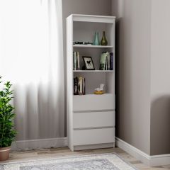 МОРИ МСТ 600.3 Стеллаж (белый) в Покачах - pokachi.mebel24.online | фото
