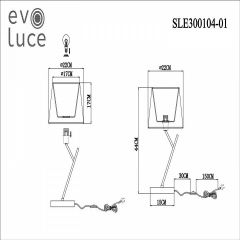 Настольная лампа декоративная EVOLUCE Denice SLE300104-01 в Покачах - pokachi.mebel24.online | фото 7