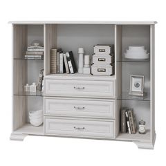 НИКОЛЬ Комод с 2 ст.дв., 1 гл.дв., 3 ящика в Покачах - pokachi.mebel24.online | фото 2