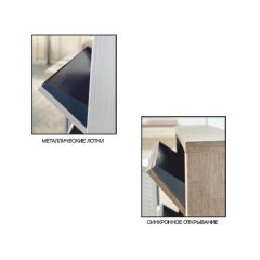 Обувница Комфорт Ф 002 Фасад 3D Гармонь ребро (3 секции) в Покачах - pokachi.mebel24.online | фото 5