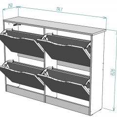 Обувница W12 в Покачах - pokachi.mebel24.online | фото 2
