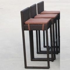 Плетеный барный стул Y390A-W63 Brown в Покачах - pokachi.mebel24.online | фото 1