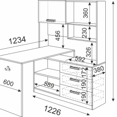 Подростковая Волкер (модульная) в Покачах - pokachi.mebel24.online | фото 23