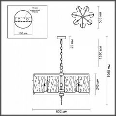Подвесная люстра Odeon Light Elegante 4878/7 в Покачах - pokachi.mebel24.online | фото 4