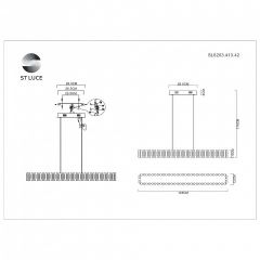 Подвесная люстра ST-Luce Estense SL6203.413.42 в Покачах - pokachi.mebel24.online | фото 5