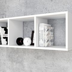 Полка открытая 900 (ЛДСП Белый) в Покачах - pokachi.mebel24.online | фото