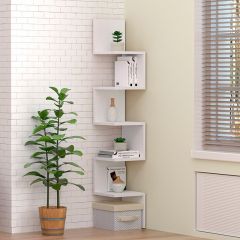 Полка угловая (ЛДСП Белый) в Покачах - pokachi.mebel24.online | фото