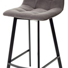 Полубарный стул CHILLI-QB SQUARE графит #14, велюр / черный каркас (H=66cm) М-City в Покачах - pokachi.mebel24.online | фото