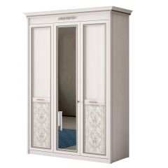 Шкаф 3-дверный со стеклом №453 Адель в Покачах - pokachi.mebel24.online | фото
