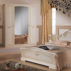 Шкаф 4-х дверный с зеркалами (08.244) Ирина (беж) в Покачах - pokachi.mebel24.online | фото 3