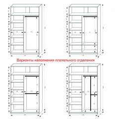 Шкаф-купе 1400 серии SOFT D1+D3+B2+PL1 (2 ящика+1штанга) профиль «Графит» в Покачах - pokachi.mebel24.online | фото 7