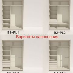 Шкаф-купе 1400 серии SOFT D6+D4+B2+PL2 (2 ящика+1штанга+1 полка) профиль «Капучино» в Покачах - pokachi.mebel24.online | фото 7