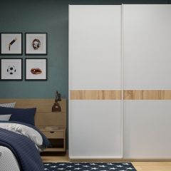 Шкаф-купе 1400 серии SOFT D6+D6+B2+PL3 (2 ящика+2штанги) профиль «Капучино» в Покачах - pokachi.mebel24.online | фото 5