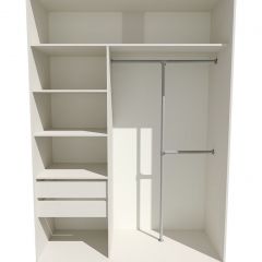 Шкаф-купе 1400 серии SOFT D8+D2+B2+PL4 (2 ящика+F обр.штанга) профиль «Графит» в Покачах - pokachi.mebel24.online | фото 2