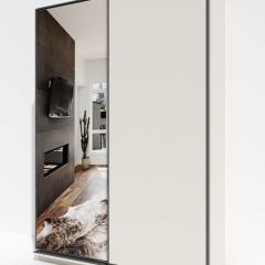 Шкаф-купе 1600 серии SOFT D1+D3+B2+PL1 (2 ящика+1штанга) профиль «Графит» в Покачах - pokachi.mebel24.online | фото 2