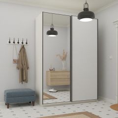 Шкаф-купе 1600 серии SOFT D1+D3+B2+PL1 (2 ящика+1штанга) профиль «Графит» в Покачах - pokachi.mebel24.online | фото